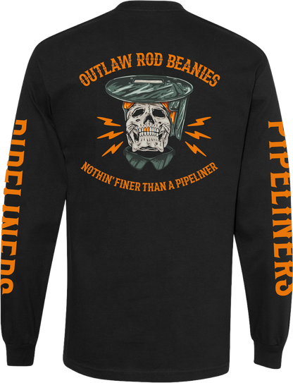 Black/Orange Pipeliner Long Sleeve T-Shirt