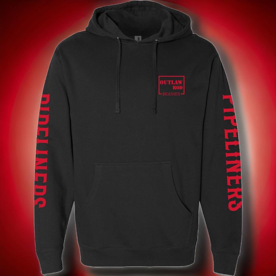 Hoodie Red/Black Pipeliner